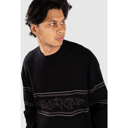ICHPIG Razor Knitted Crew Pulover black Cene