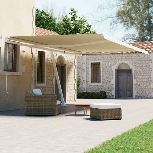  Prostostoječa avtomatska tenda 600x300 cm krem, (20728983) Cene