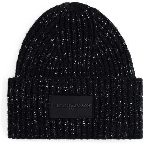 Tommy Hilfiger Kape Tjw Script Glitter Beanie Črna Slike