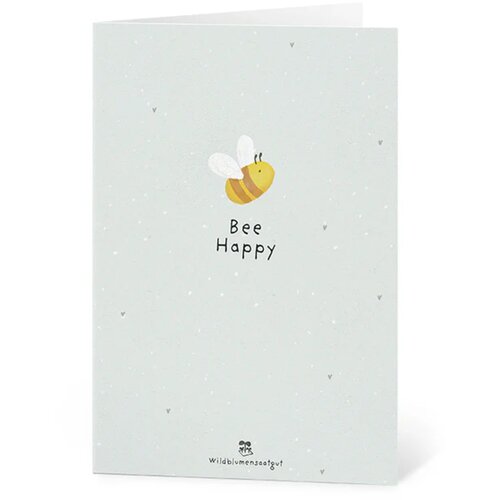  Voščilnica iz semenskega papirja "Bee Happy" - 1 k. Cene