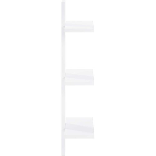  Zidna polica Bijela 30 x 13,5 x 64,5 cm Prerađeno drvo Slike