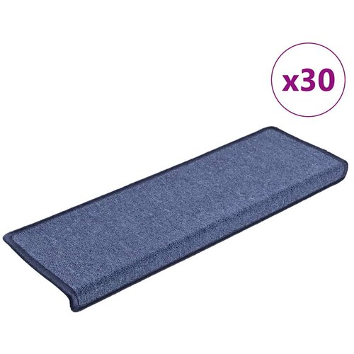  Prostirke za stepenice 30 kom 65x21x4 cm plave pravokutne rubove Slike