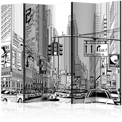  Paravan u 5 dijelova - Street in New York city II [Room Dividers] 225x172 Slike