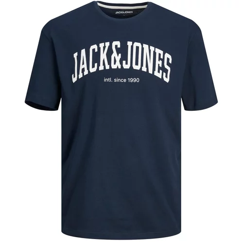 Jack & Jones Majica 'Josh' mornarsko plava / bijela