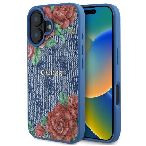 Guess OVITEK HARDCASE ZA IPHONE 16 6.1'' OVITEK ZA MAGSAFE MODRA 4G ROŽE, (21971836) Cene