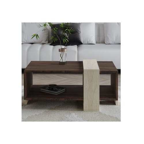 Hanah home Sto za dnevnu sobu Meleni Travertine Walnut Cene