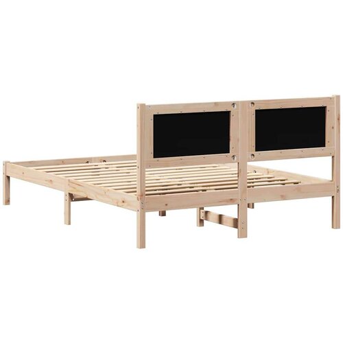  Okvir za krevet s uzglavljem Crna 140 x 190 cm tkanina Slike
