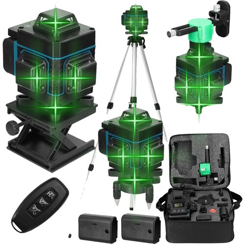 KKMOON 4D 16 Linijski Laser Level, 3&amp;deg; Samonivelirni, 10m Delovna Razdalja, s Stojalom, (5000166320) Slike