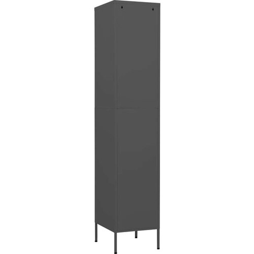 VidaXL Omara s ključavnico antracitna 35x46x180 cm jeklo Slike
