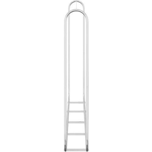  Stalak za drva za ogrjev 250x25x150 cm Pocinčani čelik Slike