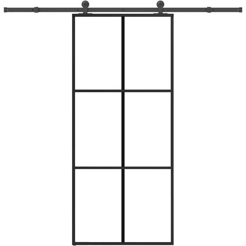  Klizna vrata s priborom 90 x 205 cm od ESG stakla i aluminija - 90 x 205 cm (213.5 cm) 1 Re&scaron;etke 3 x 2 Cijene