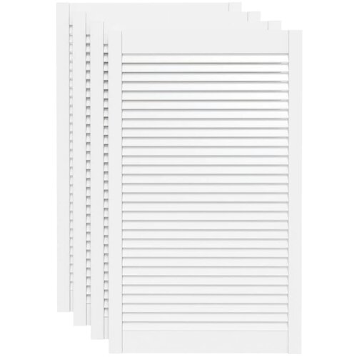 vidaXL vrata z letvicami 4 kosi trdna borovina bela 99,3x59,4 cm Cene