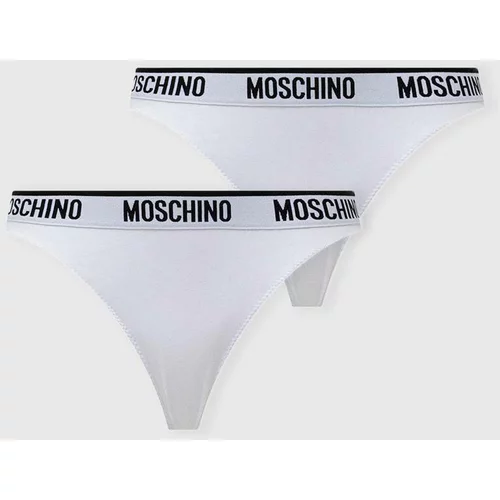 Moschino Underwear Tange 2-pack boja: bijela