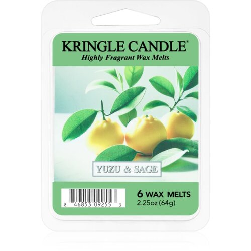 Kringle Candle Yuzu &amp;amp; Sage vosek za aroma lučko 64 g Slike