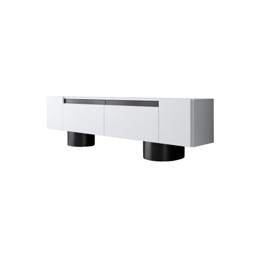 Hanah home Hanah Kućna TV komoda, boemski stil, 180x50x30 cm, bijelo-crna Slike