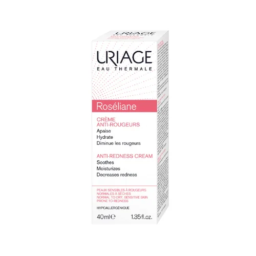 Uriage Roséliane Anti-Redness Cream umirujuća krema za osjetljivu, suhu i normalnu kožu koja boluje od rozacee i kuperoze 40 ml za žene