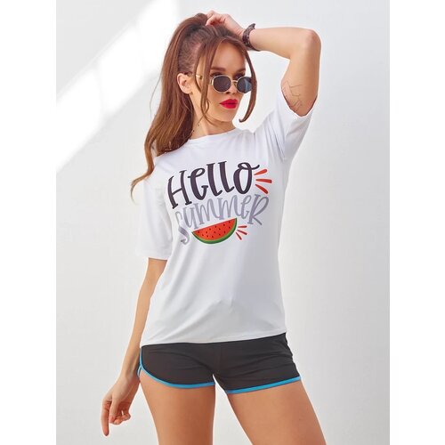 Resti Women's sports set with a t-shirt and shorts Hello Summer Cijene
