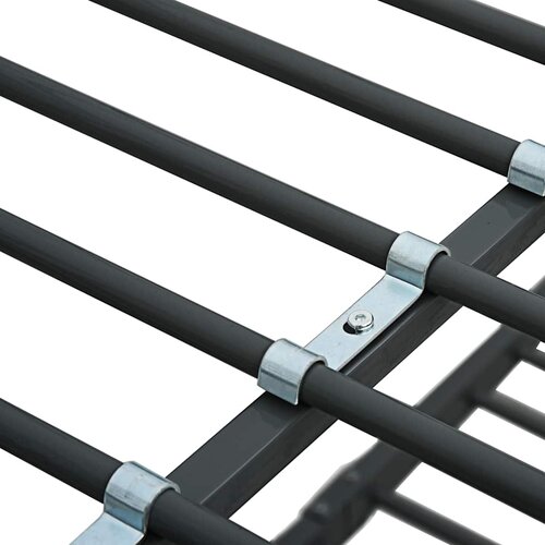  Krevet na kat crni metalni 90 x 200 cm Slike