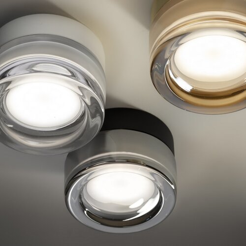 Ideal Lux - LED kupaonsko plafonsko svetlo LOLLY 1xGX53/9W/230V prečnik 10,5 cm crna/zadimljeno Slike