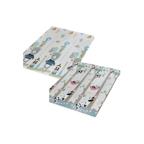 Bbo SKLOPIVA PODLOGA ZA IGRU OD PENE (ZH-1) - PANDA BIRTHDAY PARTY (180x200x1cm) (ZH-1PB) Slike
