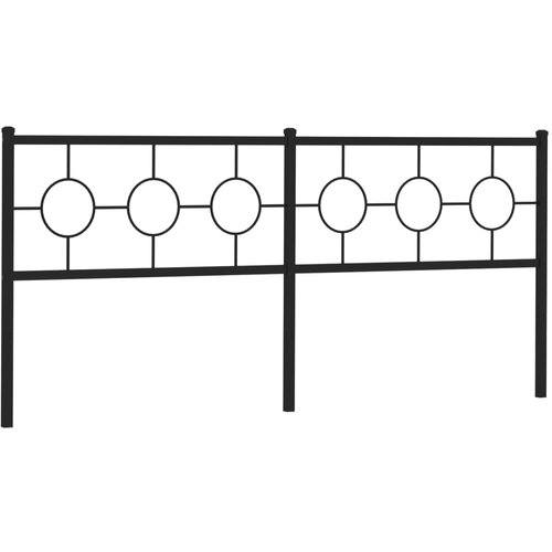  Metalno zamjensko uzglavlje crno 200 cm Slike