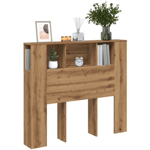 VidaXL Uzglavni ormarić Artisan hrast 120x19x104 5 cm izrađeno drvo Slike
