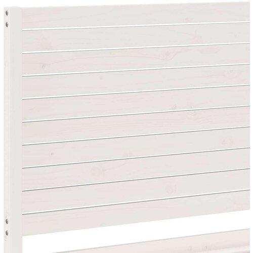 VidaXL Dugi okvir kreveta bez madraca bijeli 180 x 220 cm masivno drvo Slike