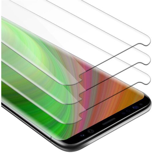 Cadorabo 3x Oklepna folija, združljiva z Samsung Galaxy S8 - Zaščitna folija v visoka prosojnost - 3-pack Kaljeno zaščitno steklo za zaslone s trdoto 9H in združljivostjo s 3D dotikom, (20548858) Cene