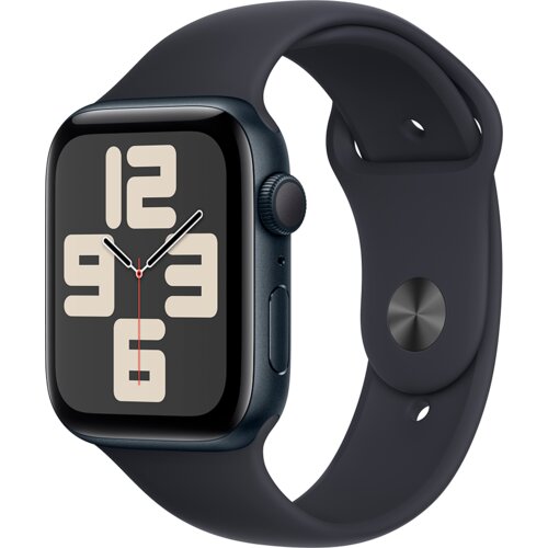 Apple Watch SE2 v2 GPS 44mm Midnight Alu Case w Midnight Sport Band - S/M Slike