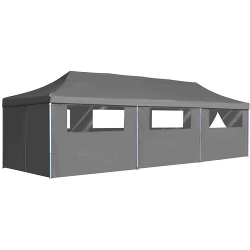  zložljiv pop-up &amp;scaron;otor za zabave 8 stranic 3x9 m antraciten Slike