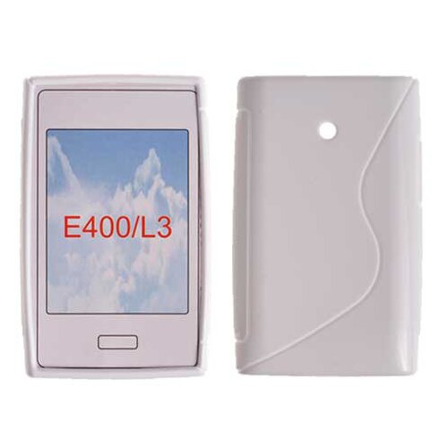  S silikonski ovitek LG E400 L3 bel Slike
