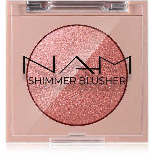NAM Shimmer Blusher dolgoobstojno rdečilo odtenek 2 Peach Ice Tea 4 g Slike