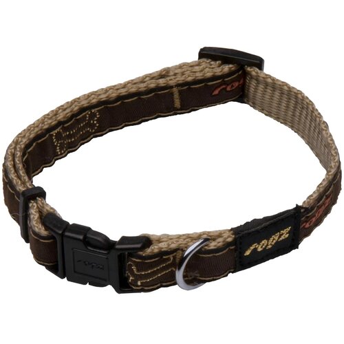 Rogz fancy dress ogrlica za pse sa dezenom xl &amp;mdash; 43&amp;ndash;70 cm crna sa psima Slike