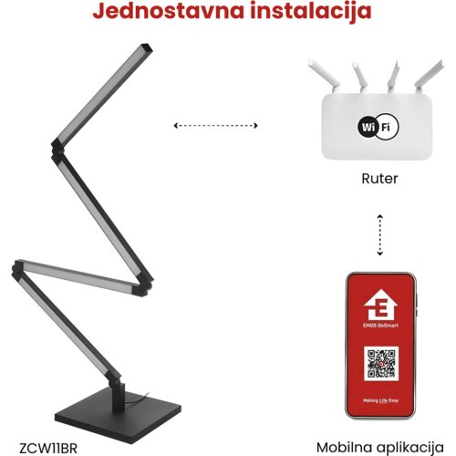 Emos zcw34br Gosmart led lampa podna 20w 1000lm rgbic wi-fi ( 3588 ) Cene
