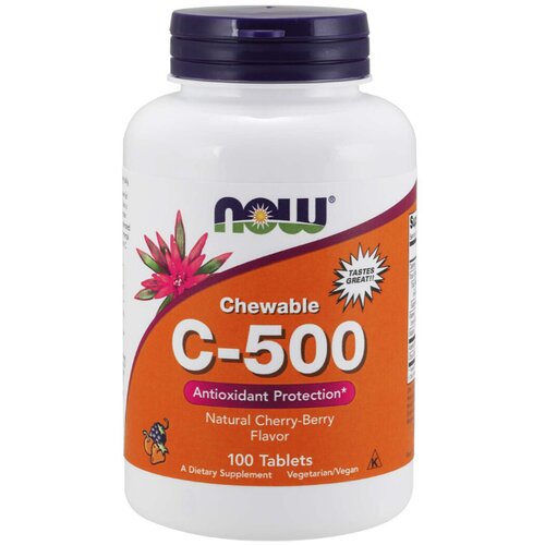 Now Foods Vitamin C 500 mg tablete za žvakanje 100 tab šumsko voće Cene