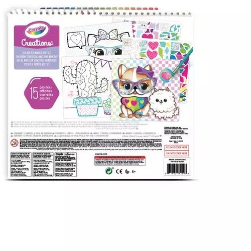 Crayola creations: mozaik s &amp;scaron;tevilčnimi nalepkami - ustvarjalna bro&amp;scaron;ura Slike