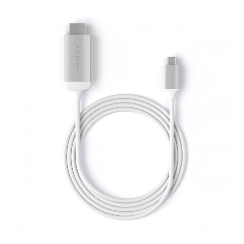 Satechi Aluminium Type-C to 4K HDMI Cable - Silver, (680001) Slike