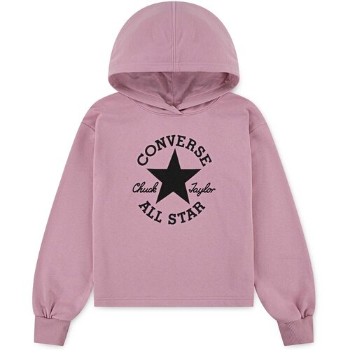 Converse hoodie dukserica za djevojčice s velikim logom roza Cijene