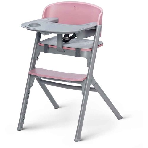 Kinderkraft stolček za hranjenje LIVY, Aster pink 3v1 Slike