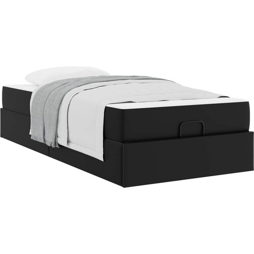  Okvir kreveta s madracem Ostalo 2 kom. Crna PVC Slike