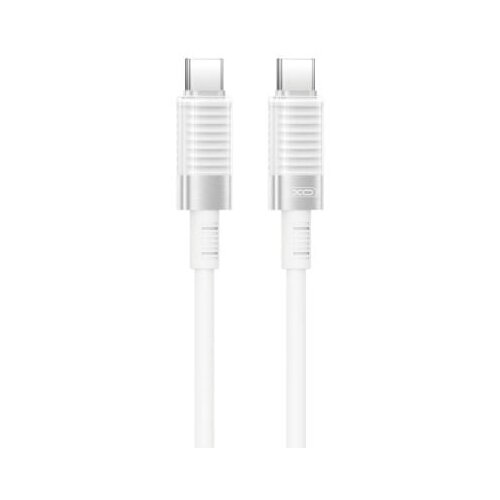 XO Kabl USB-C na USB-C NB-Q291B, 60W, 1m, Beli (ojačani pleteni) Cene