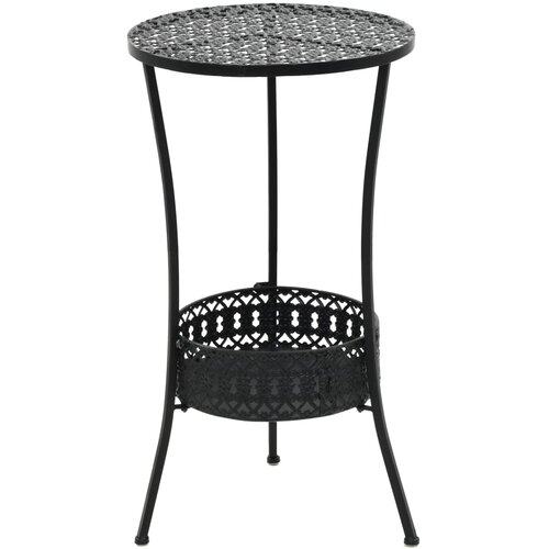 Bistro stol crni 40 x 70 cm metalni Cene