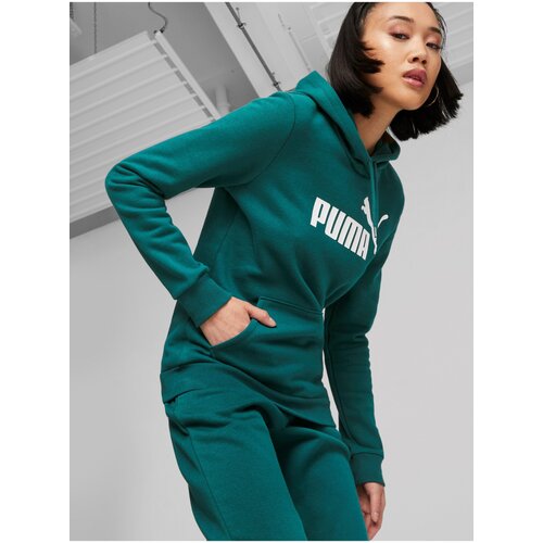 green puma hoodie womens