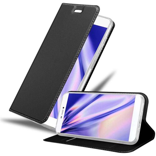 Cadorabo Ohi&scaron;je, združljivo z Huawei P8 v klasična črna - Za&scaron;čitni ovitek z magnetnim zapiranjem, stoječo funkcijo in režo za kartice, (20563259) Cene