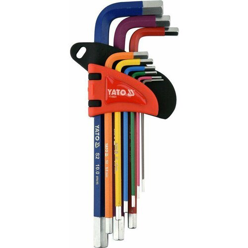 Yato Allen Keys 9 elementov (1,5-10 mm) dolga 05631, (21121220) Slike