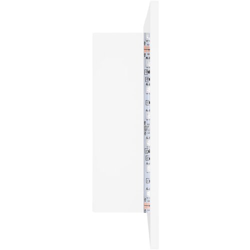  LED kupaonski ormarić s ogledalom bijeli 80x12x45 cm akrilni Slike