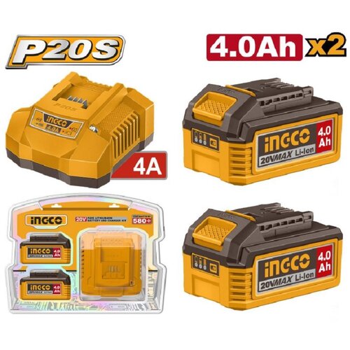 Ingco Set baterije i punjača FBCPK2013E 2x4/0Ah SUPER Cene