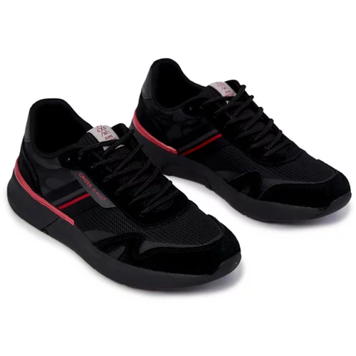 Kesi Men's Sport Shoes Sneakers Cross Jeans JJ1R4016C Black