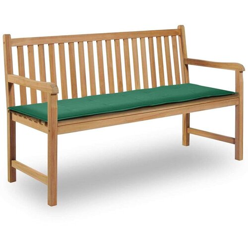 Jastuk za vrtnu klupu zeleni 150 x 50 x 3 cm od tkanine Oxford Slike