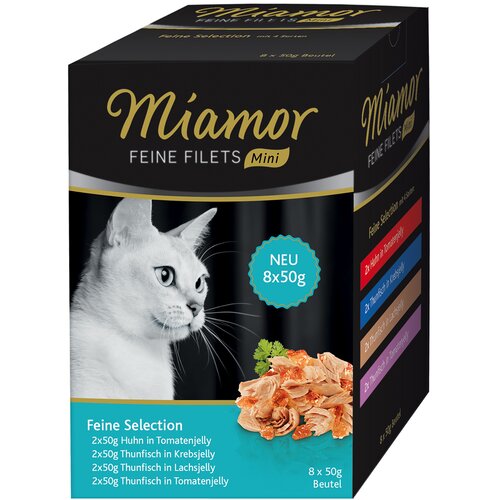 Miamor Feine Filets Mini vrečke večje pakiranje 8 x 50 g - Feine Selection Slike